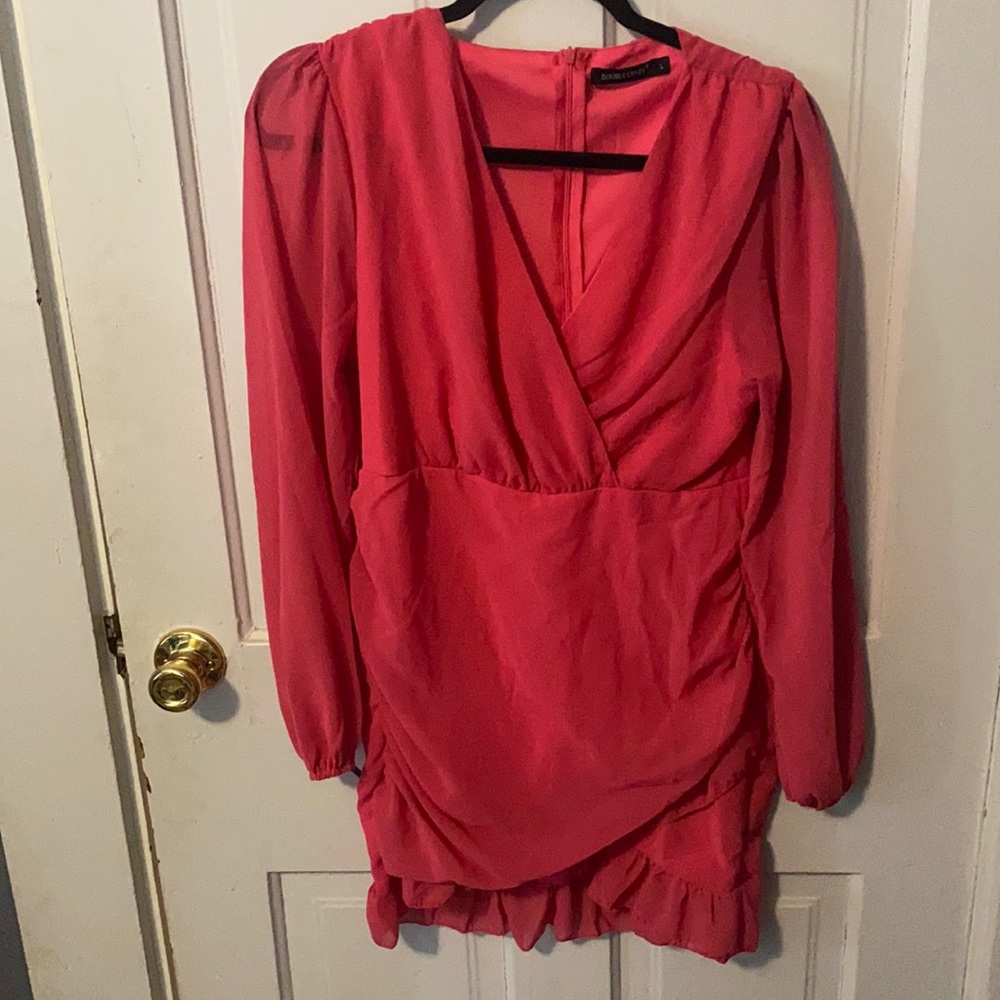 Long sleeve cocktail dress